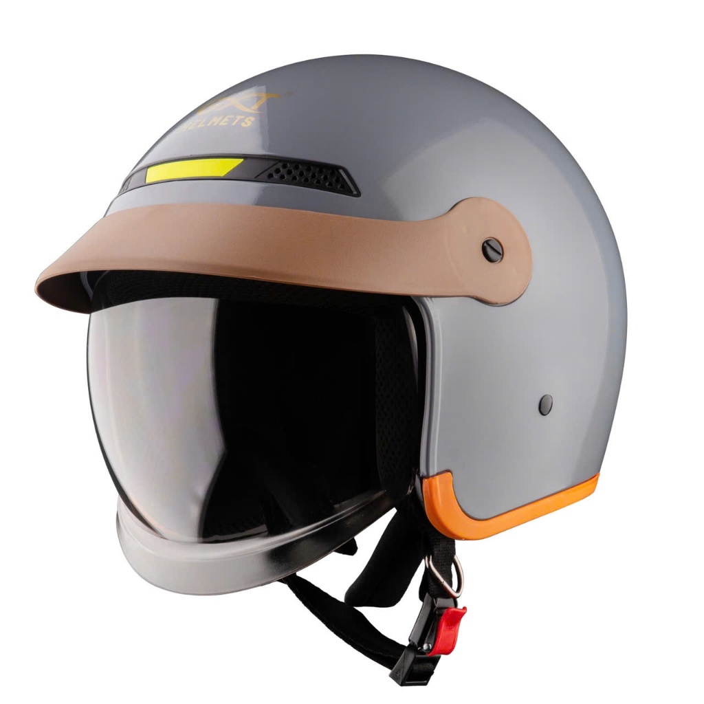 Mũ bảo hiểm 3/4 đầu GXT 139 kính âm - MBH chuẩn an toàn, tích hợp dải phản quang, phong cách retro, cá tính