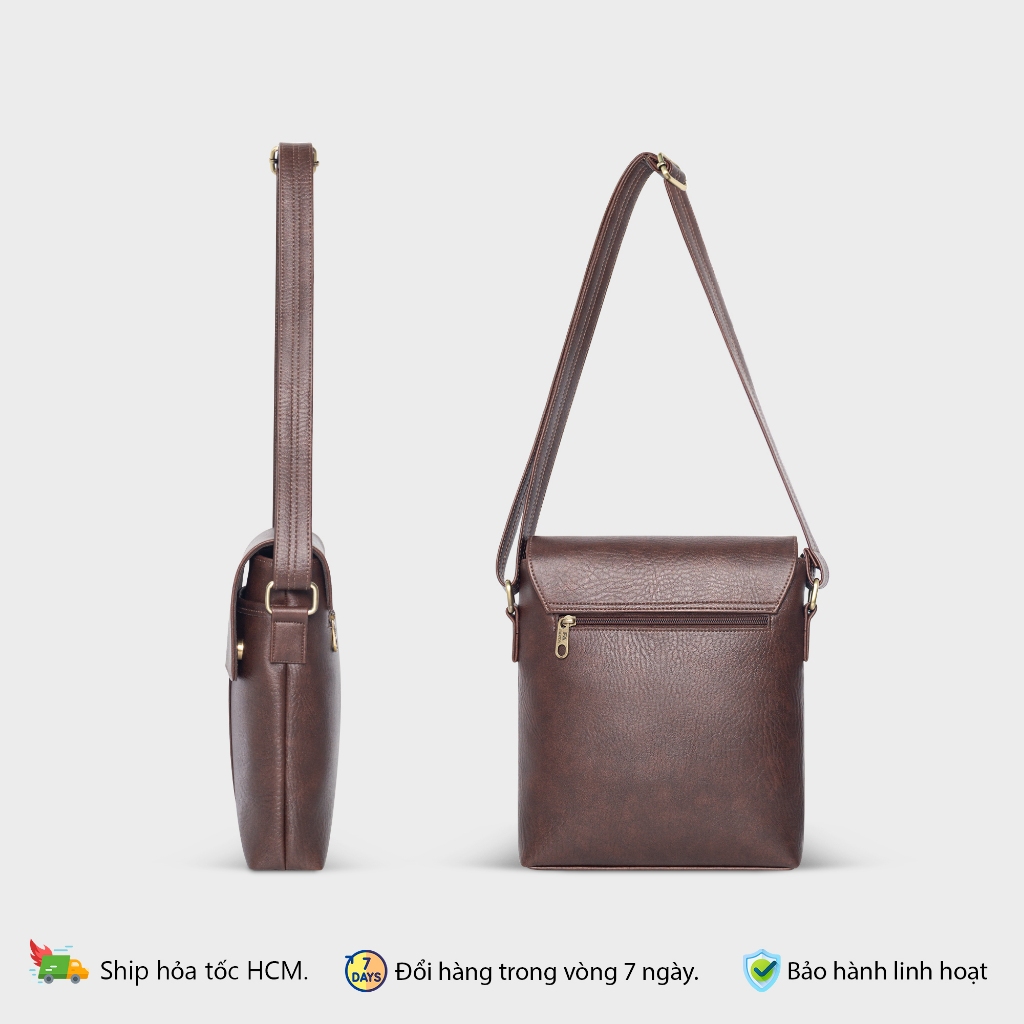 Túi đeo chéo da đựng iPad 11 inch cho nam FADODA FDC11