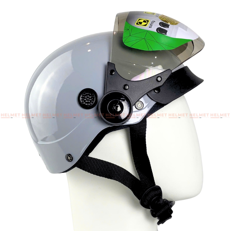 Mũ bảo hiểm 1/2 đầu có kính SOVAX S01K - MBH nửa đầu kính ngoài an toàn, gọn nhẹ, nhiều màu, che nắng gió