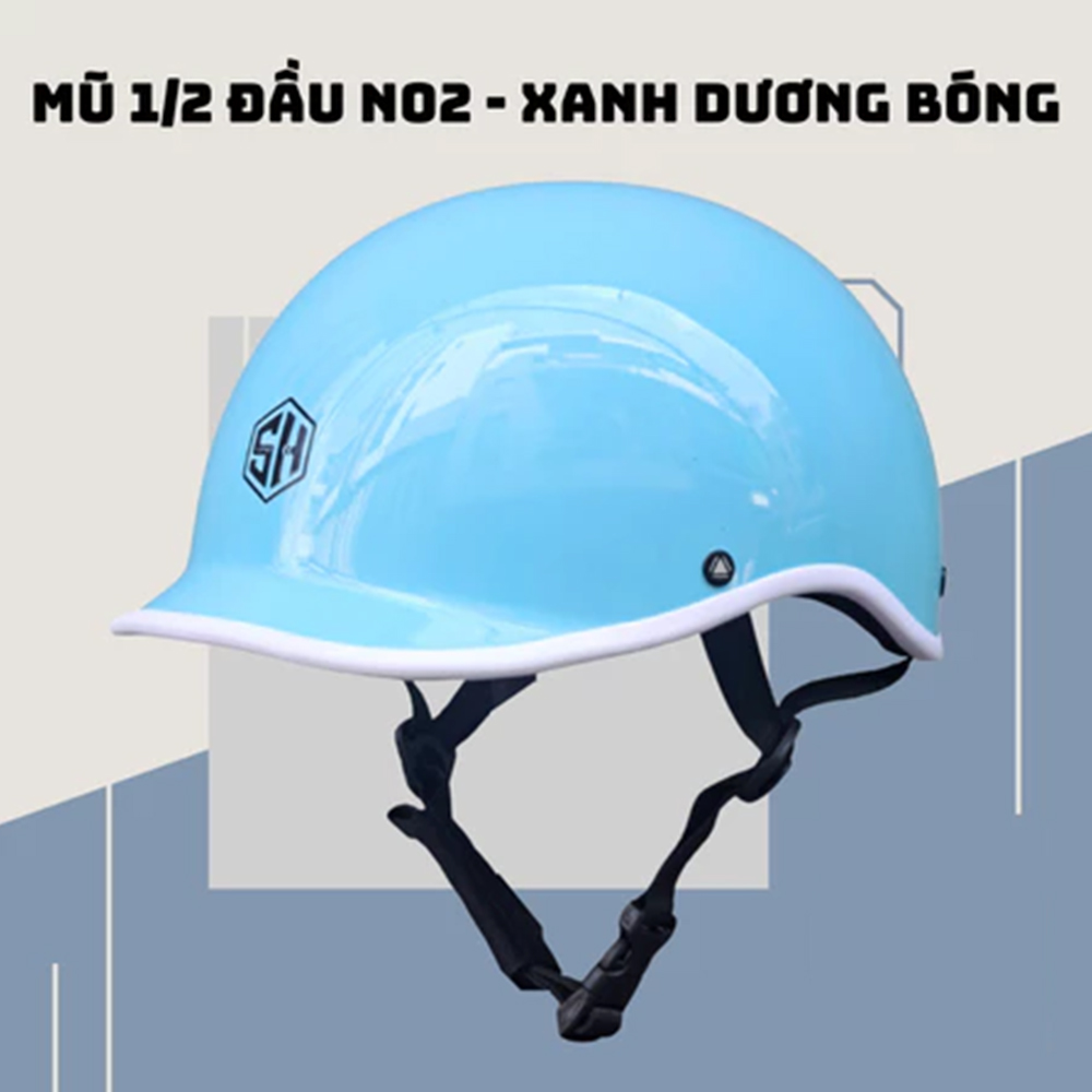 Mũ bảo hiểm 1/2 đầu Napoli N02 kiểu Nhật, Free Size cho vòng đầu 55-58cm - Hàng Chính Hãng