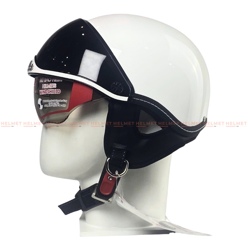 Mũ bảo hiểm 1/2 đầu kính âm ANDES 3S139 - MBH nửa đầu giấu kính cứng cáp, chịu va đập mạnh