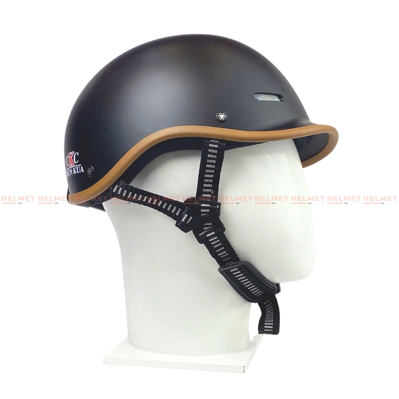 Mũ bảo hiểm cá heo 1/2 đầu ĐỨC HUY CKC 011 - MBH nửa đầu chuẩn an toàn, thoáng khí, năng động, thời trang