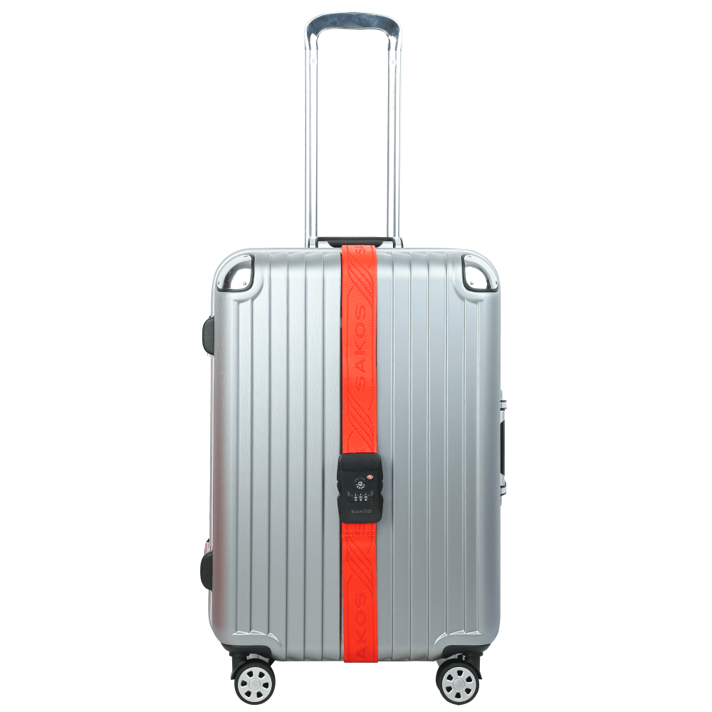 Dây Đai Khóa Hành Lý SAKOS KING LOCK 1 Chiều Có Khóa Số An Ninh TSA