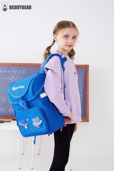 Balo Tiểu Học Chống Gù BEDDYBEAR Schoolbag Hành Tinh Xanh Cho Bé BF-HANHTINH