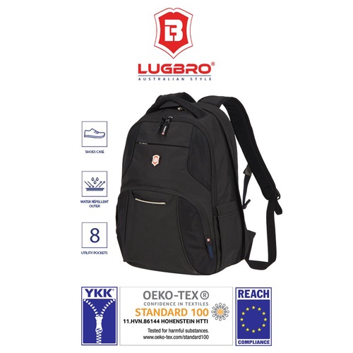 Balo Laptop LUGBRO BUSINESS 15.6 inch / 17 inch Chống Thấm Nước, Sức Chứa Vượt Trội
