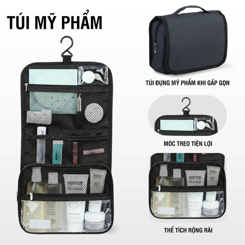 Bộ phụ kiện 8 túi STARGO Arreda - Túi tiện ích sắp xếp hành lý, đựng giày, mỹ phẩm, siêu nhẹ, trượt nước