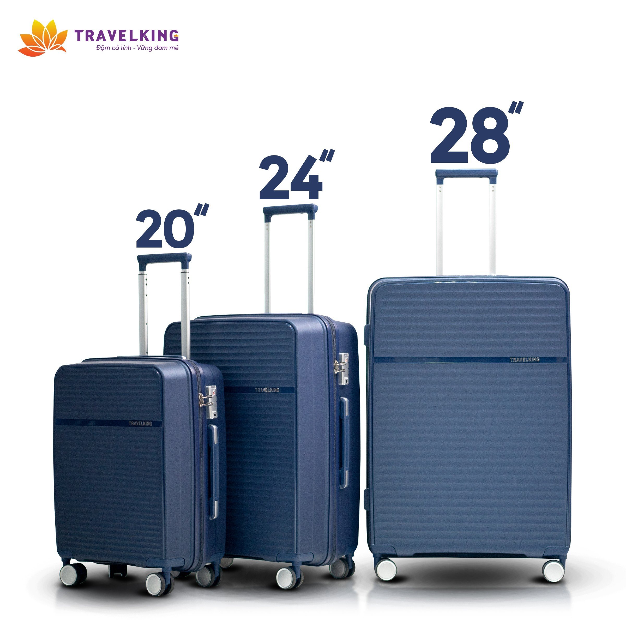 Vali Nhựa Size Xách Tay 20 inch Travelking HÙNG PHÁT 887