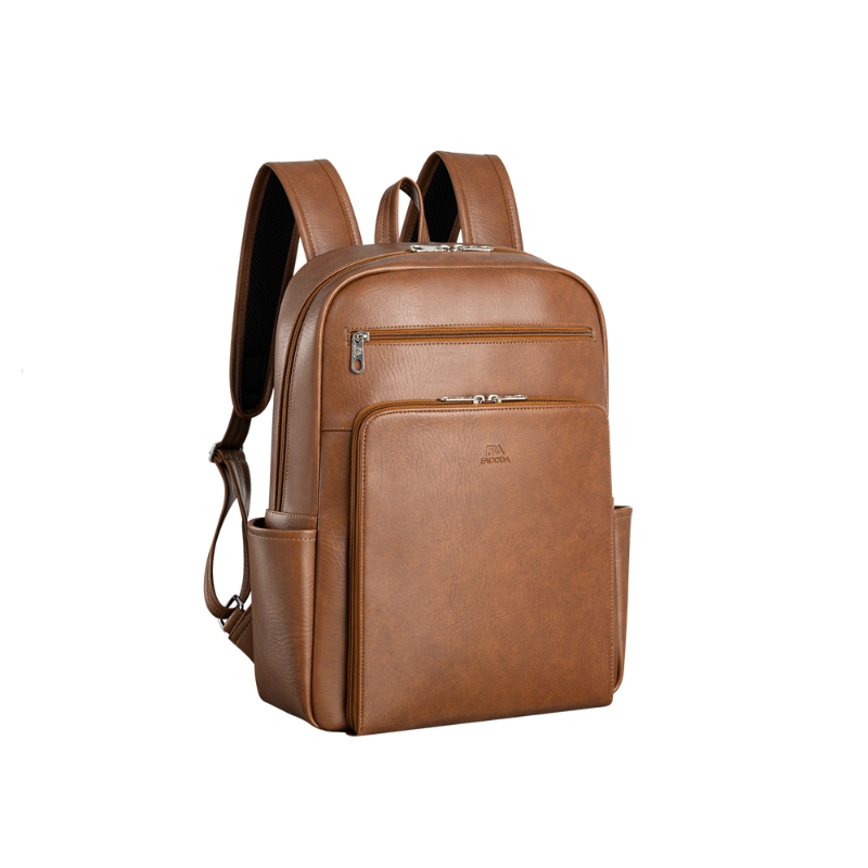 Balo da công sở laptop 15.6 inch unisex FADODA FBA27 - Thanh lịch, chống thấm, không bong tróc, nhiều ngăn