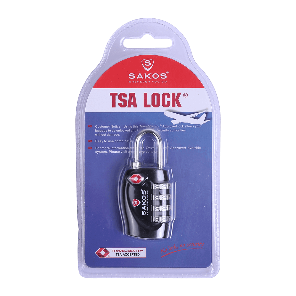 Ổ Khóa Số Vali Chuẩn An Ninh Quốc Tế TSA SAKOS 008 Tối Đa Bảo Mật