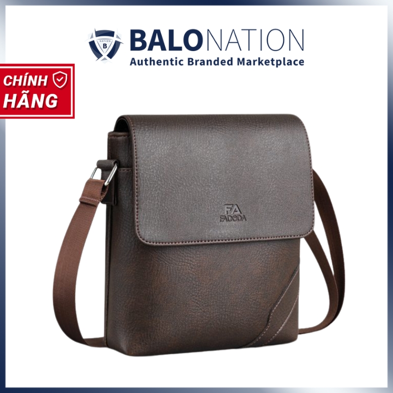 Túi đeo chéo da dáng đứng cho nam FADODA FDC18 - Thanh lịch, chống thấm nước, không bong tróc