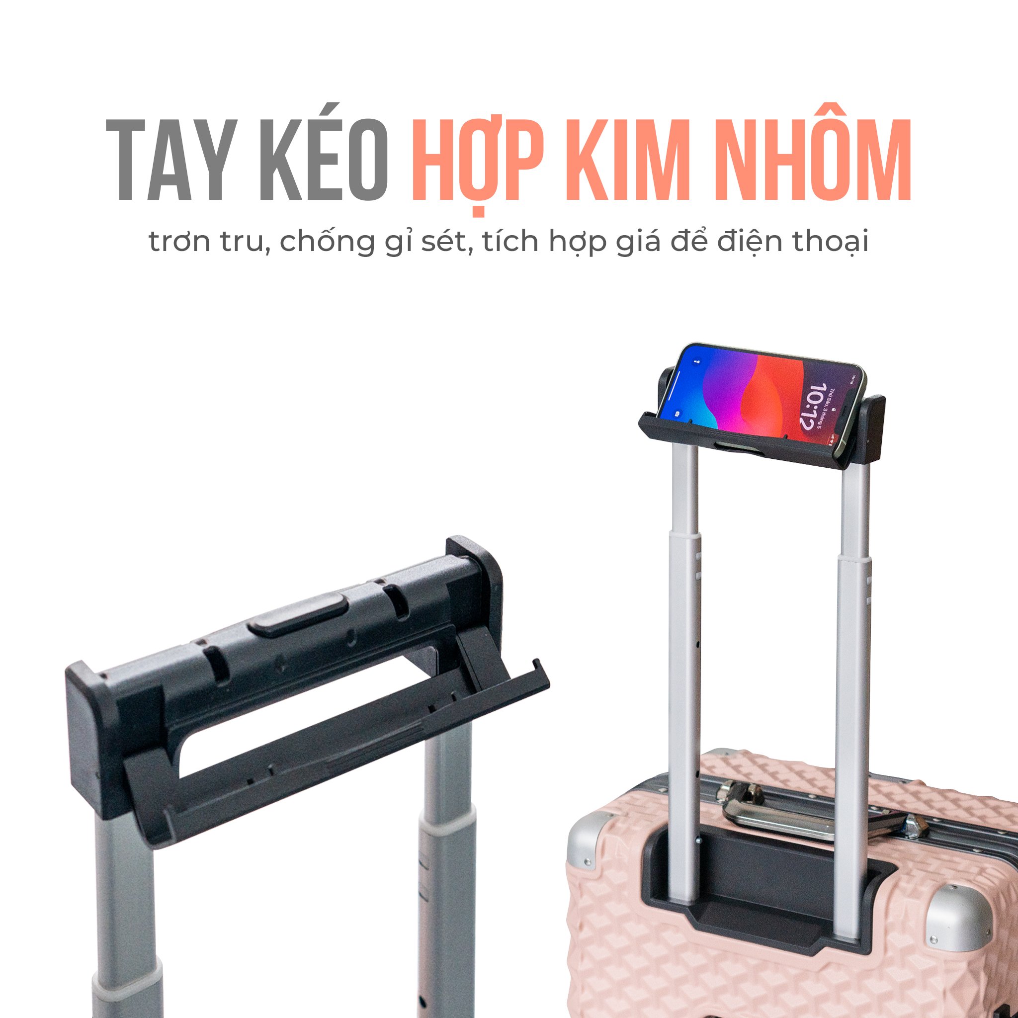 Vali Khung Nhôm Size Xách Tay 20 inch HÙNG PHÁT 6006
