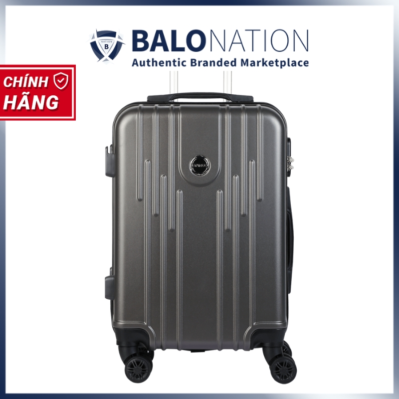 Vali kéo nhựa STARGO Brillant size M ký gửi 24 inch, khóa 3 số, có móc treo, vách ngăn chống đổ, đai chữ X