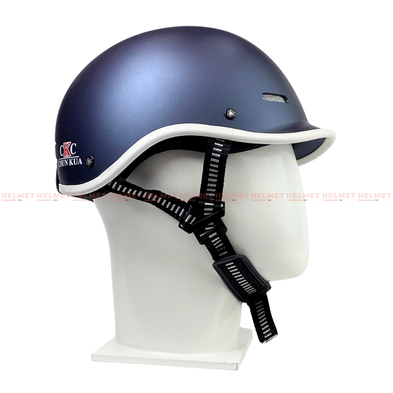 Mũ bảo hiểm cá heo 1/2 đầu ĐỨC HUY CKC 011 - MBH nửa đầu chuẩn an toàn, thoáng khí, năng động, thời trang