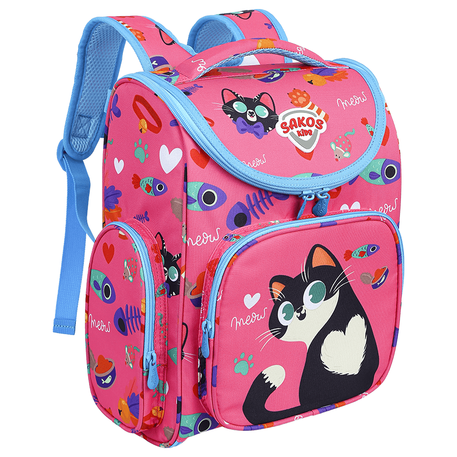 Balo Học Sinh Thời Trang SAKOS KIDS NINOS - Họa Tiết Dễ Thương, Siêu Nhẹ - BH Dài Hạn