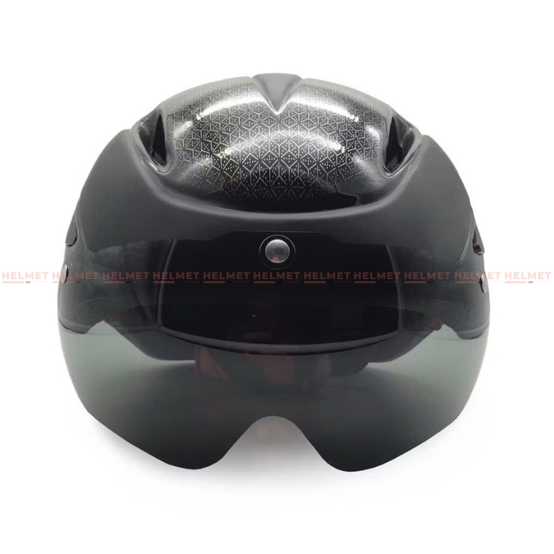 Mũ bảo hiểm xe đạp có kính PROTEC WIN 001 (018) - MBH thể thao kính nam châm hiện đại, chuẩn an toàn, êm nhẹ, thoáng khí