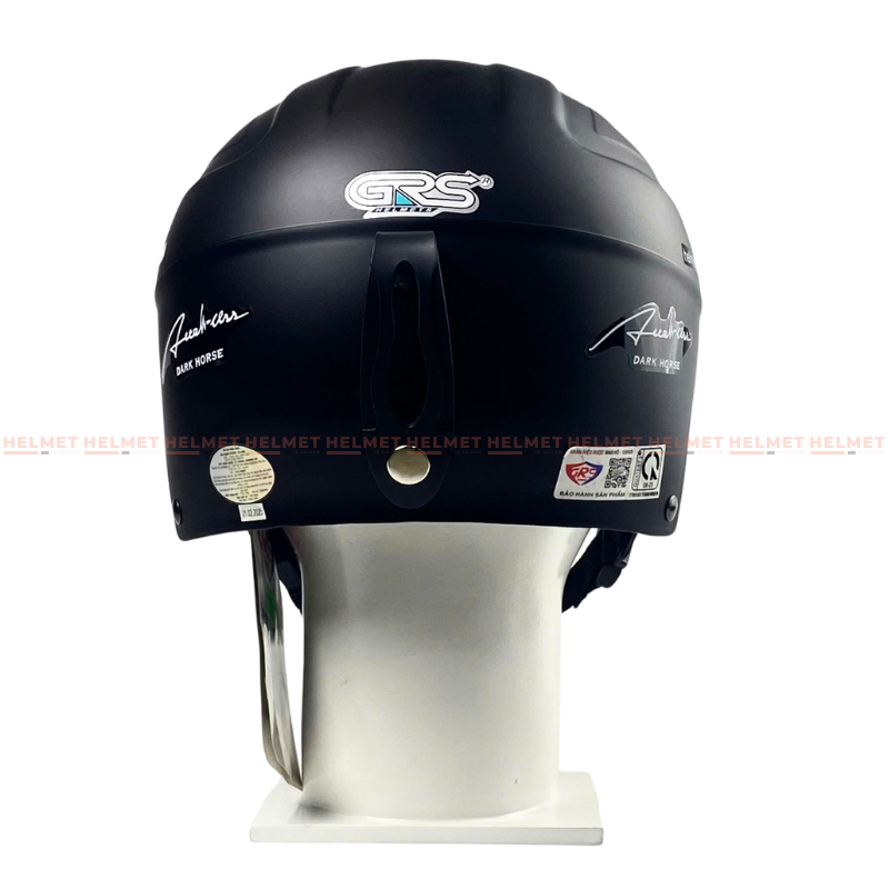 Mũ bảo hiểm 1/2 đầu GRS A860 không kính size lớn - MBH nửa đầu chuẩn an toàn, cực êm, chống trầy