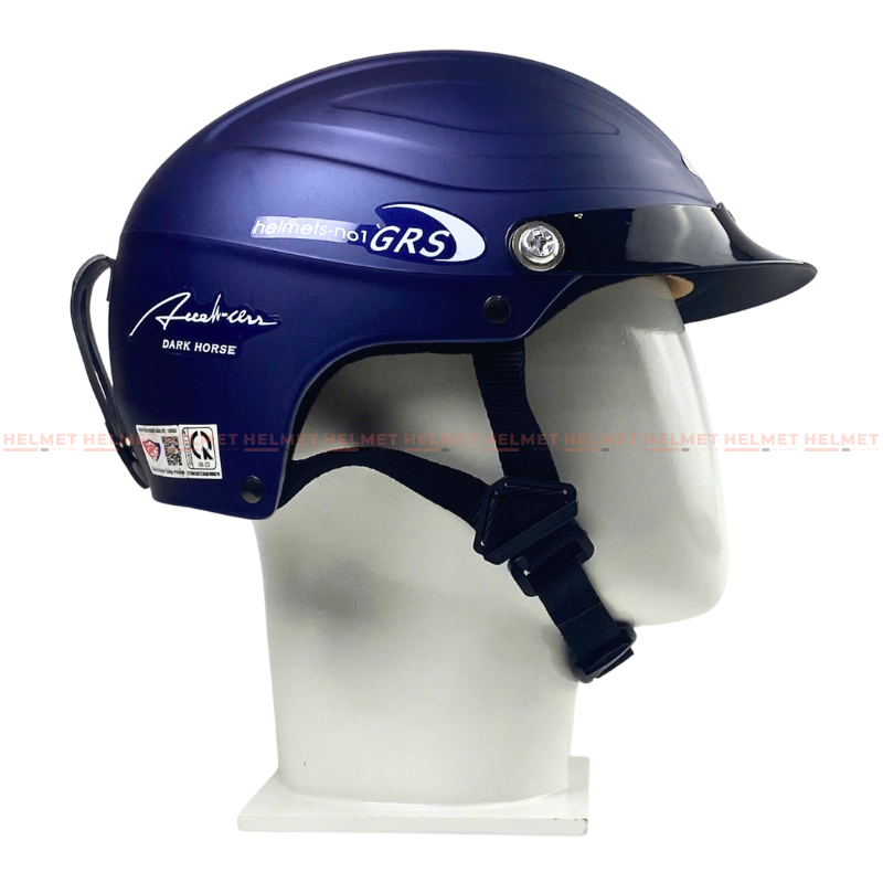 Mũ bảo hiểm 1/2 đầu GRS A860 không kính size lớn - MBH nửa đầu chuẩn an toàn, cực êm, chống trầy