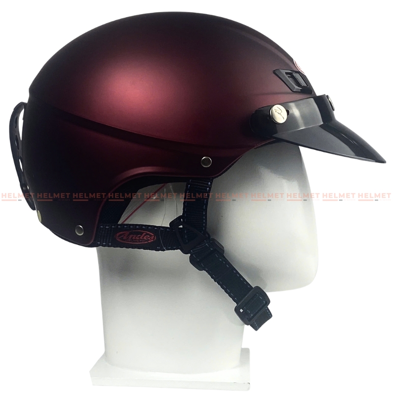 Mũ Bảo Hiểm Nửa Đầu Andes 3S109-Nhám