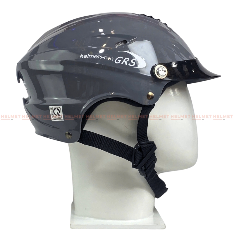 Mũ bảo hiểm 1/2 đầu GRS A760 nhám không kính – Siêu Nhẹ, Cực Êm, Chống Trầy
