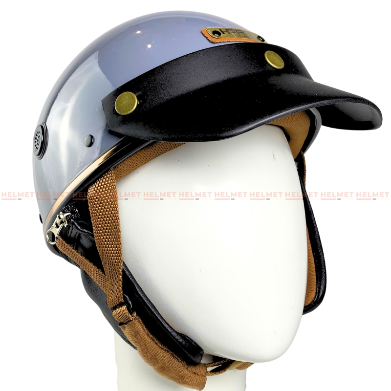 Mũ Bảo Hiểm 1/2 đầu HPRO HP03 PUG Version 2 có Ốp Da Bảo Vệ Tai Và Gáy - Nón Bảo Hiểm Nửa Đầu Nhiều Màu