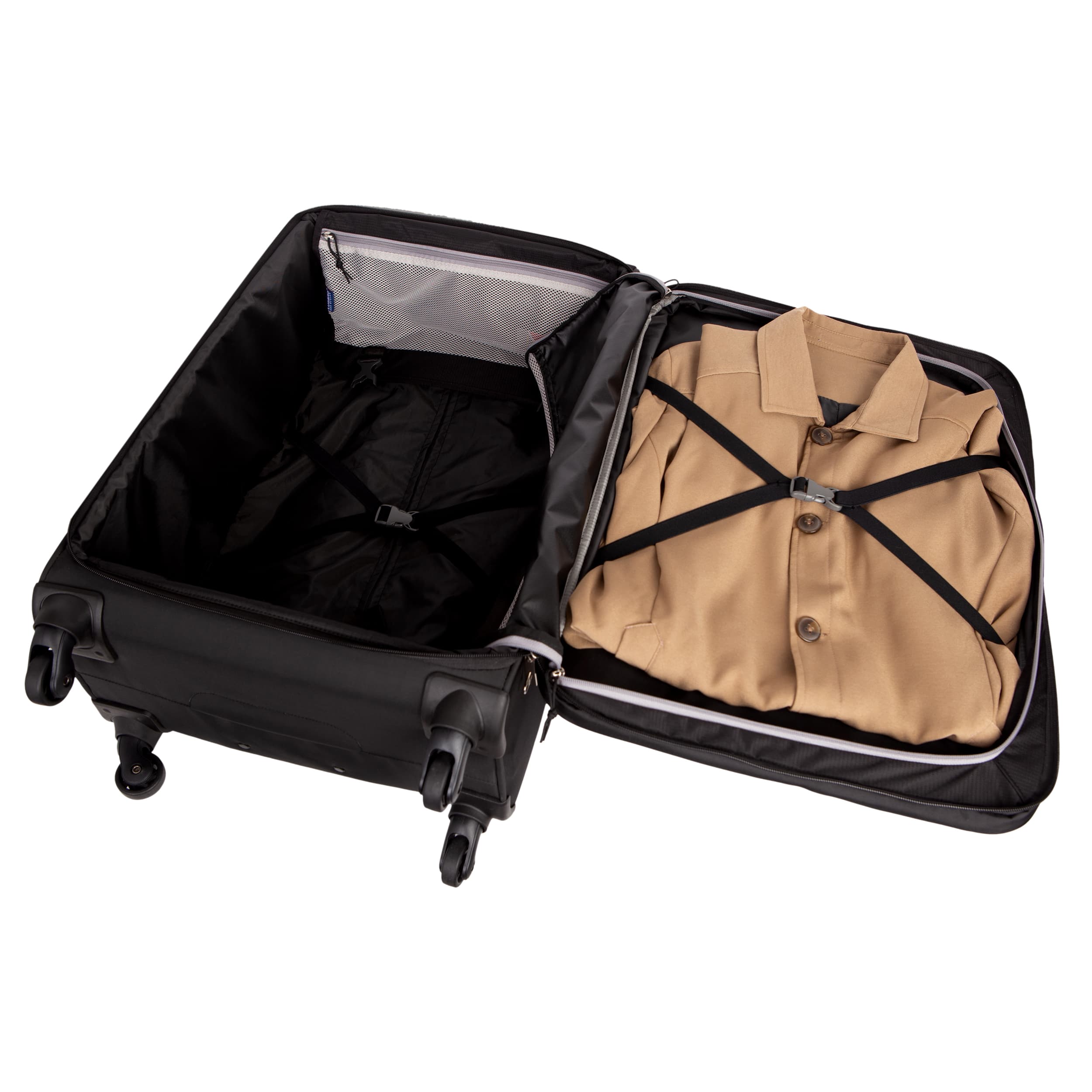 Vali kéo vải LUGBRO Transporter 78 size ký gửi 28 inch có thể nới rộng, có ngăn áo vest chống nhăn