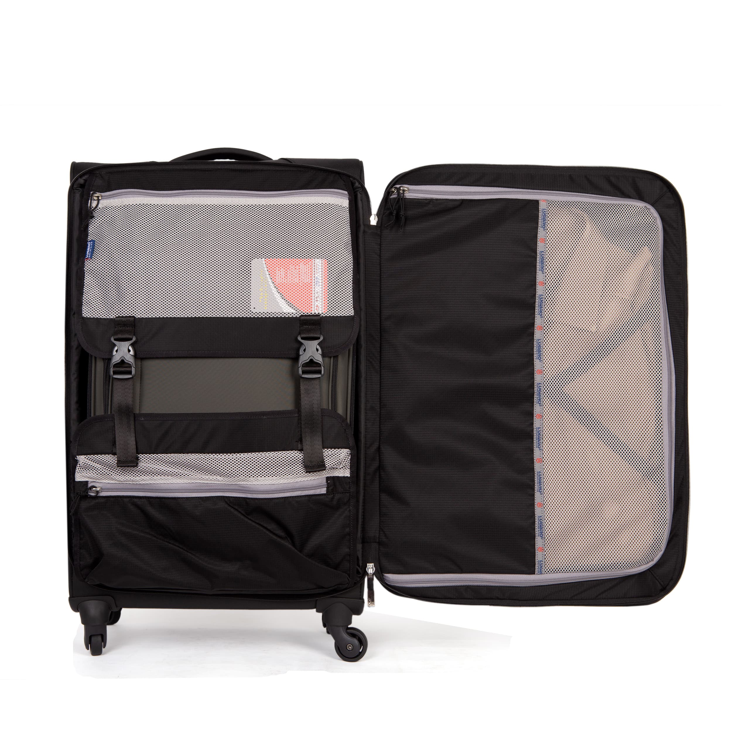 Vali kéo vải LUGBRO Transporter 78 size ký gửi 28 inch có thể nới rộng, có ngăn áo vest chống nhăn