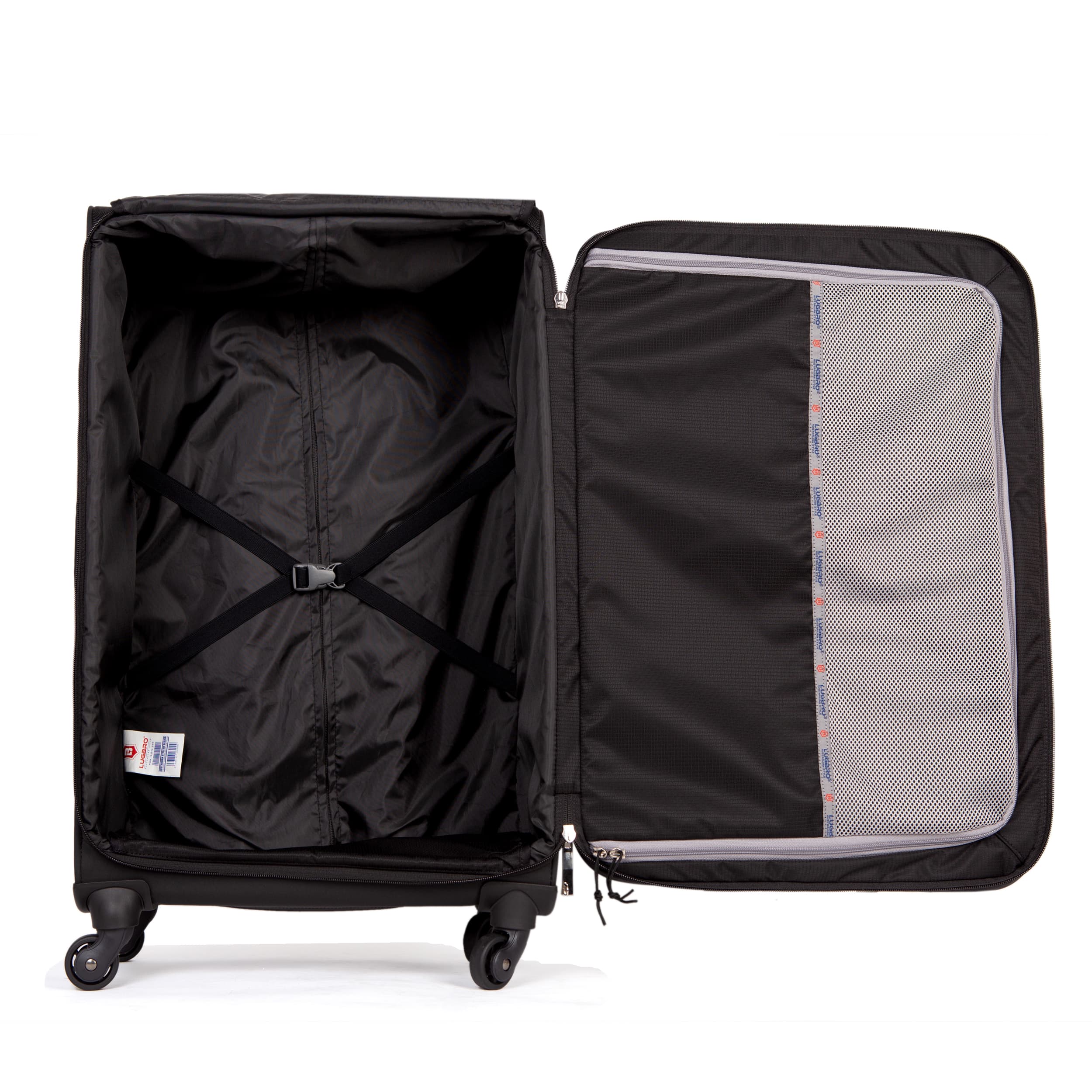 Vali kéo vải LUGBRO Transporter 78 size ký gửi 28 inch có thể nới rộng, có ngăn áo vest chống nhăn