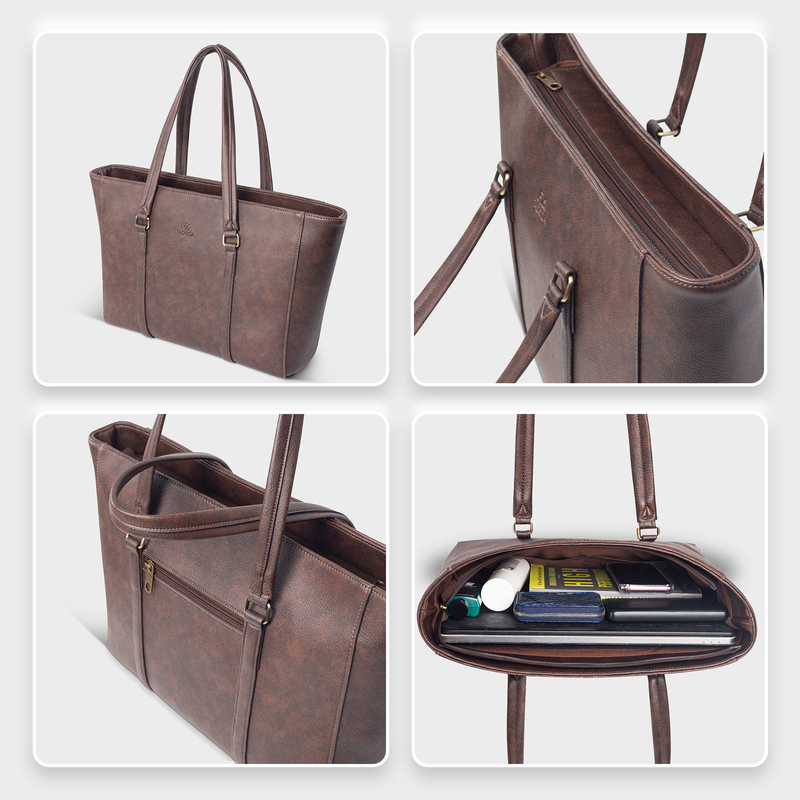 Túi xách nữ công sở laptop 15.6 inch FADODA FTX17 - Vintage, Dung tích lớn, Chống thấm nước