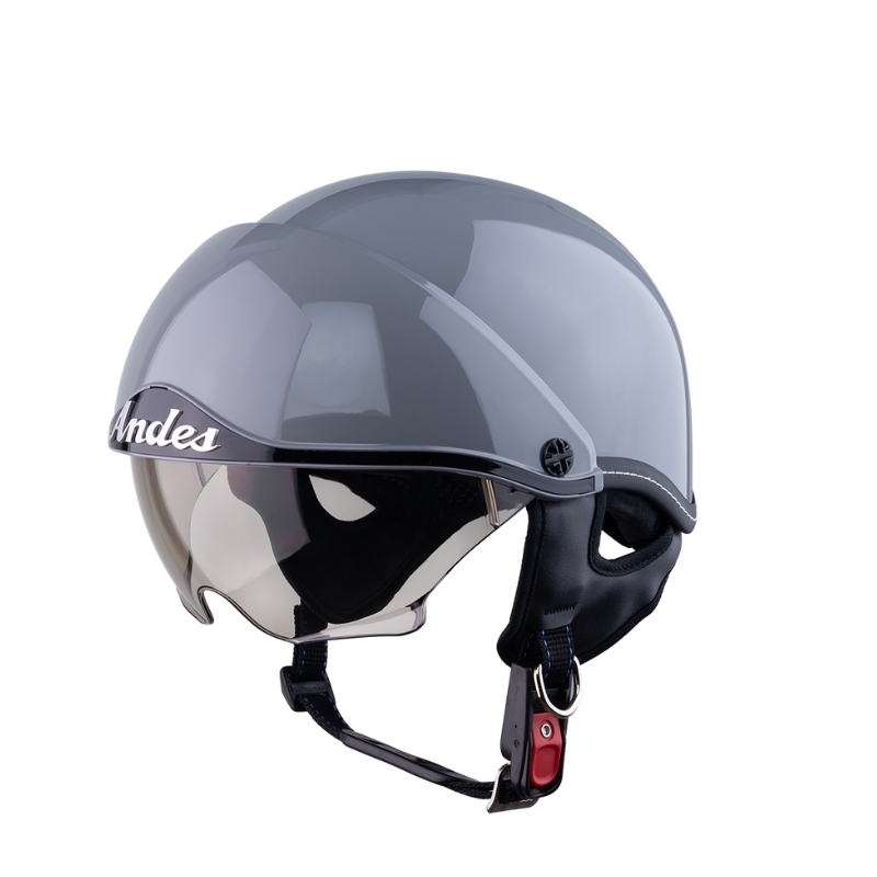 Mũ bảo hiểm 1/2 đầu kính âm ANDES 3S139 - MBH nửa đầu giấu kính cứng cáp, chịu va đập mạnh