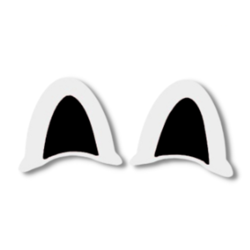 [CHÍNH HÃNG] Phụ kiện tai mèo 2 màu gắn mũ bảo hiểm trang trí siêu dễ thương, thời trang, đáng yêu vô hạn (bộ 2 cái)