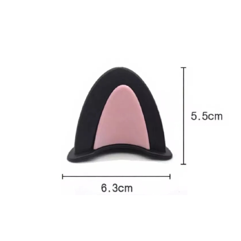 [CHÍNH HÃNG] Phụ kiện tai mèo 2 màu gắn mũ bảo hiểm trang trí siêu dễ thương, thời trang, đáng yêu vô hạn (bộ 2 cái)