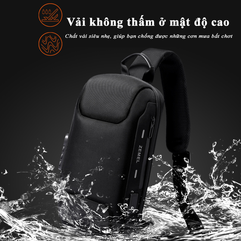 Balo Một Quai Khóa Số Thông Minh 10 inch ReeYee RY208B