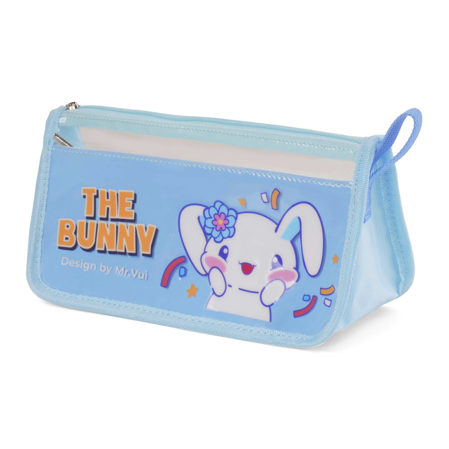 Bóp viết (Hộp bút) MR VUI 005 cho bé trai bé gái lớp 1 2 3 4 5 - Siêu nhẹ, phụ kiện đáng yêu, chống thấm