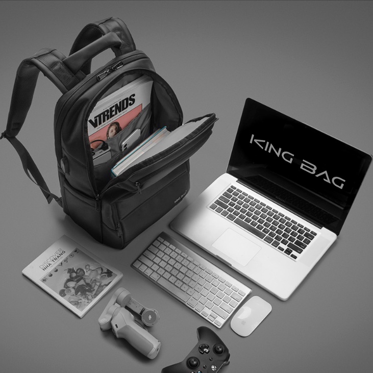 Balo Du Lịch Laptop 15.6 inch Cao Cấp KINGBAG MARCUS