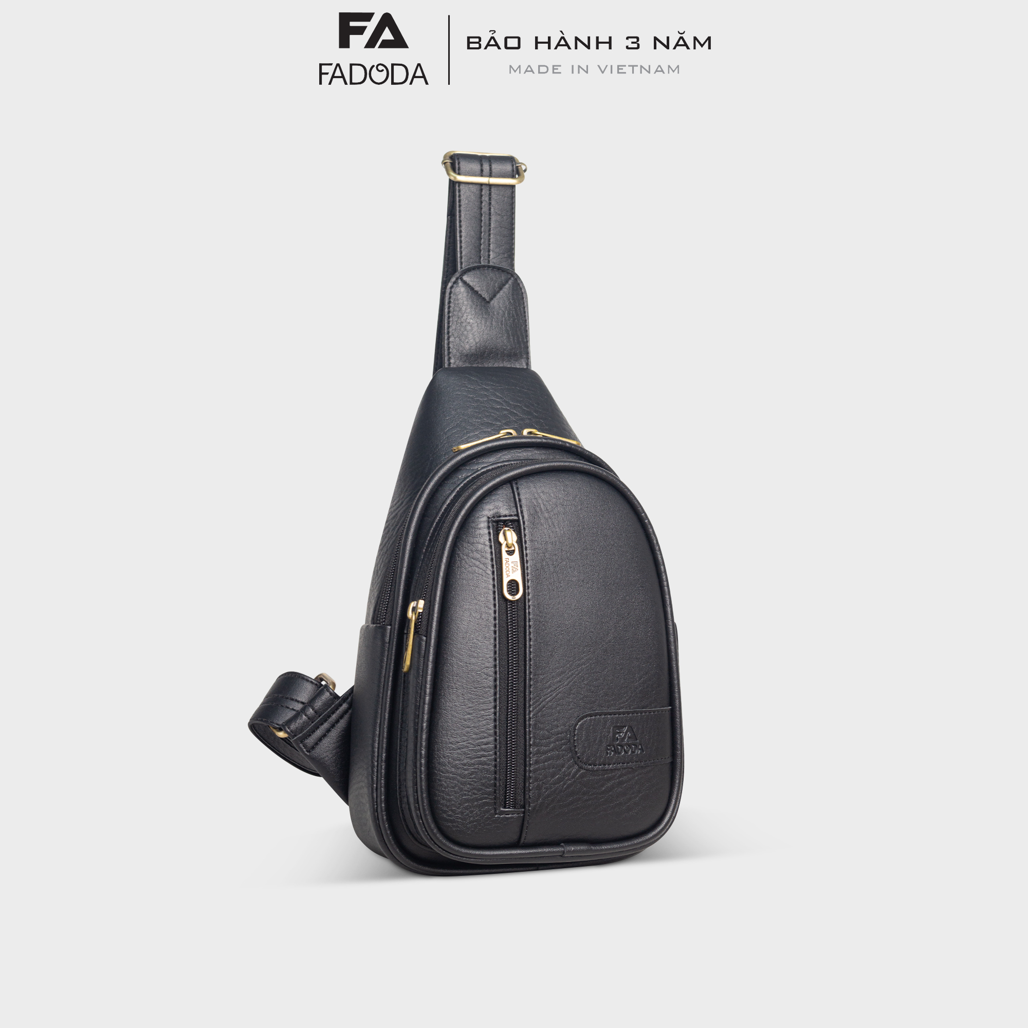 Túi đeo chéo bao tử FADODA FDC16 vừa giấy A5 - Siêu nhẹ, không bong tróc, chống thấm nước