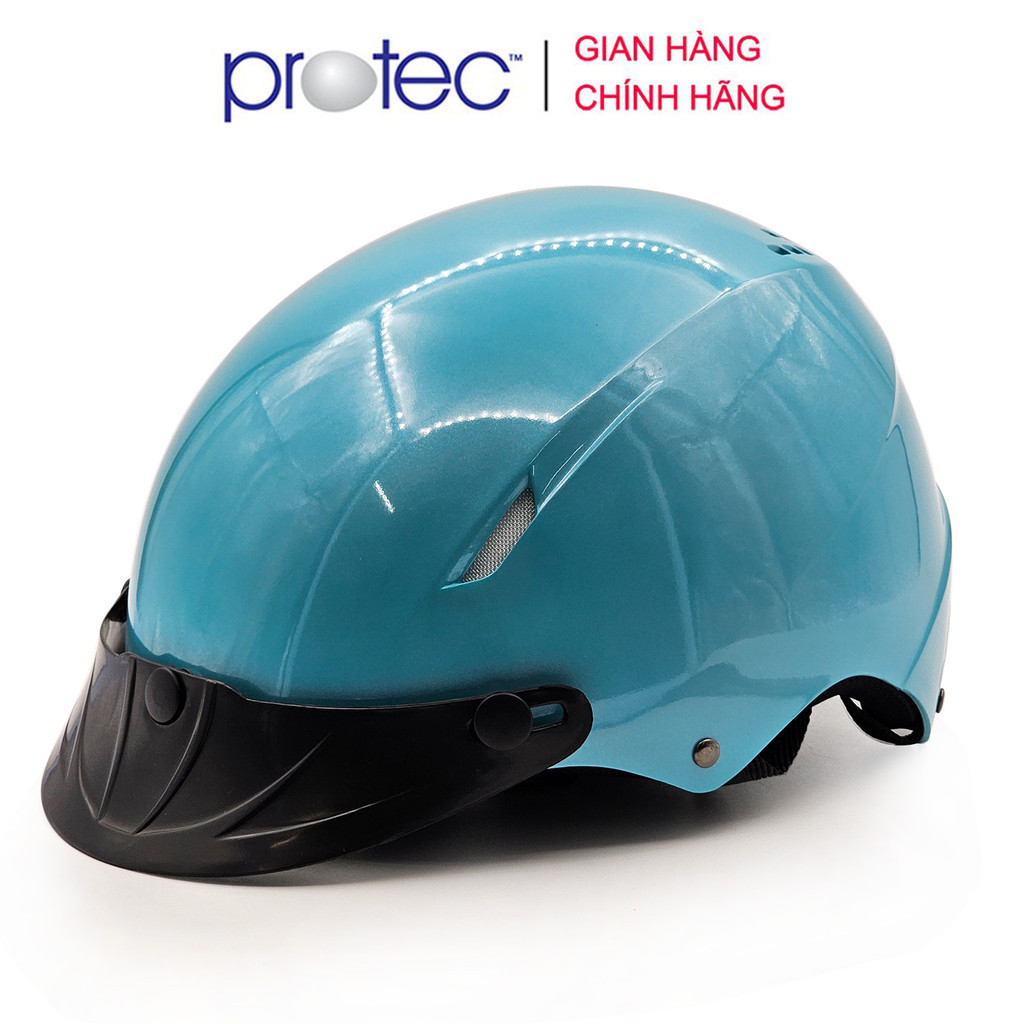 Mũ bảo hiểm 1/2 đầu Protec VIC không kính - MBH nửa đầu thoáng khí, êm nhẹ, đơn giản, chắc chắn, chịu va đập tốt