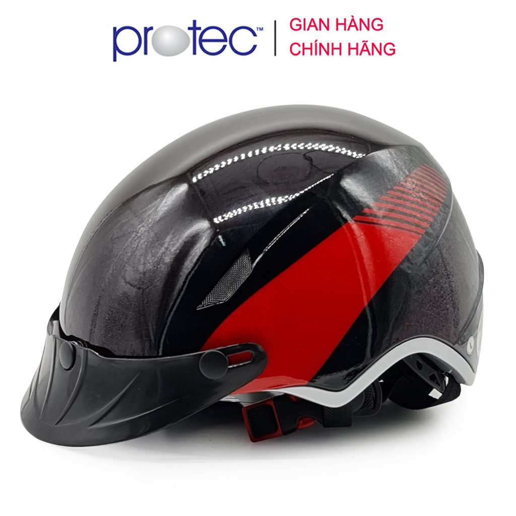 Mũ bảo hiểm thời trang siêu nhẹ Protec IM01, nặng chỉ 415g, mẫu mới, an toàn gấp bội