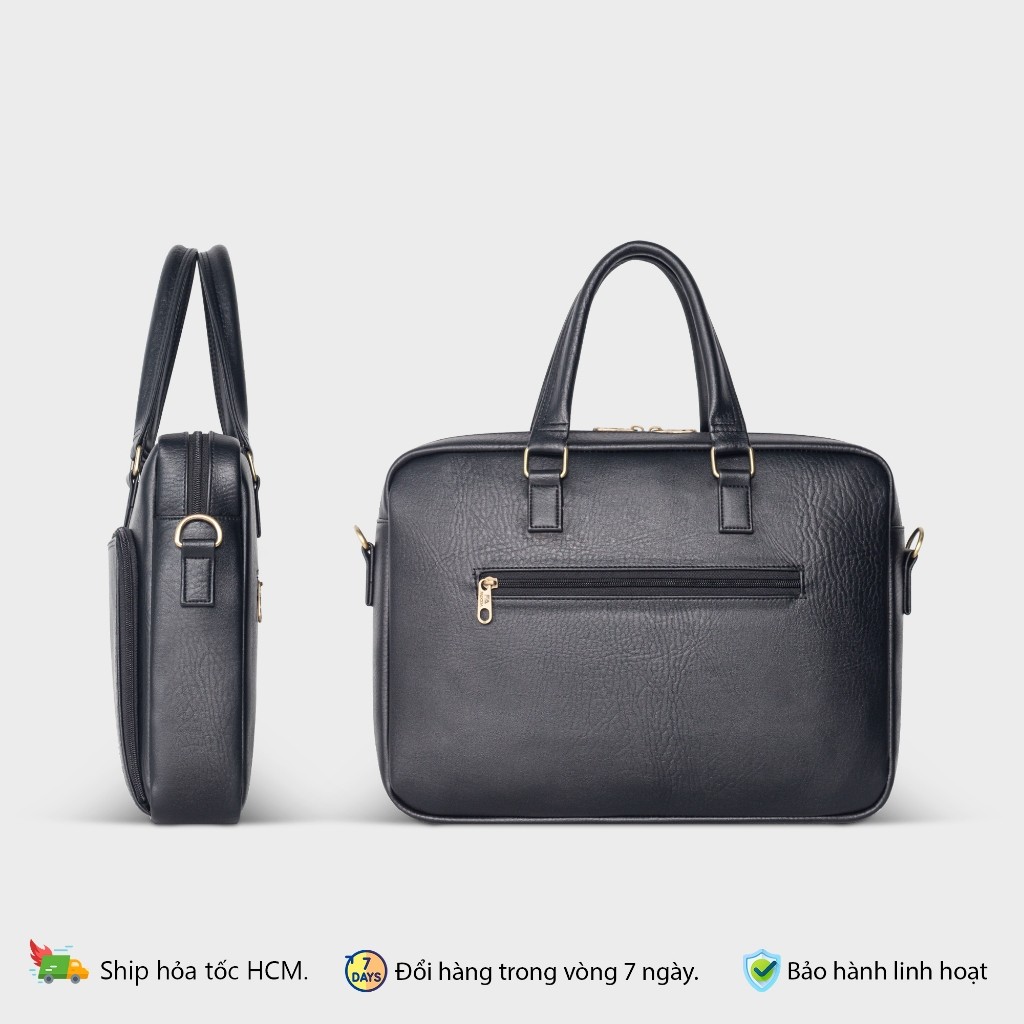 Cặp xách da công sở Laptop 15.6 inch FADODA FCD301 - Lịch lãm, nhiều ngăn, chống thấm nước