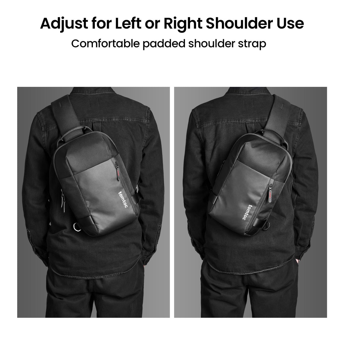 Túi Đeo Chéo Đa Năng TOMTOC Croxbody EDC Sling Bag 11 inch Black A54-A1D1 / Khaki A54-A1K1