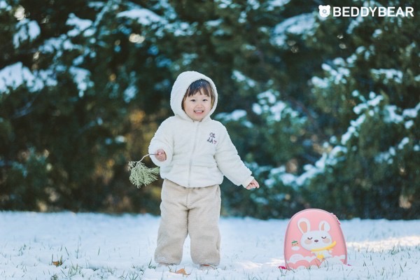 Balo Mẫu Giáo Chống Thất Lạc Cho Bé Gái BEDDYBEAR Thỏ Hồng ZS-THO