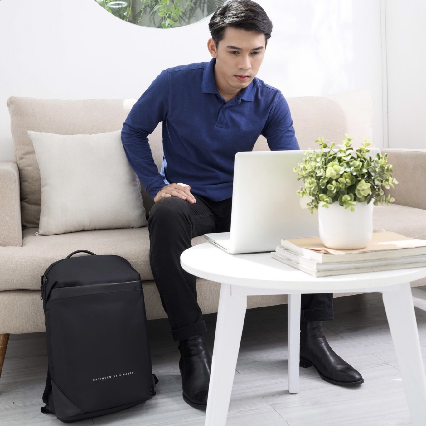 Balo Laptop 14 inch Sang Trọng KINGBAG VICTOR