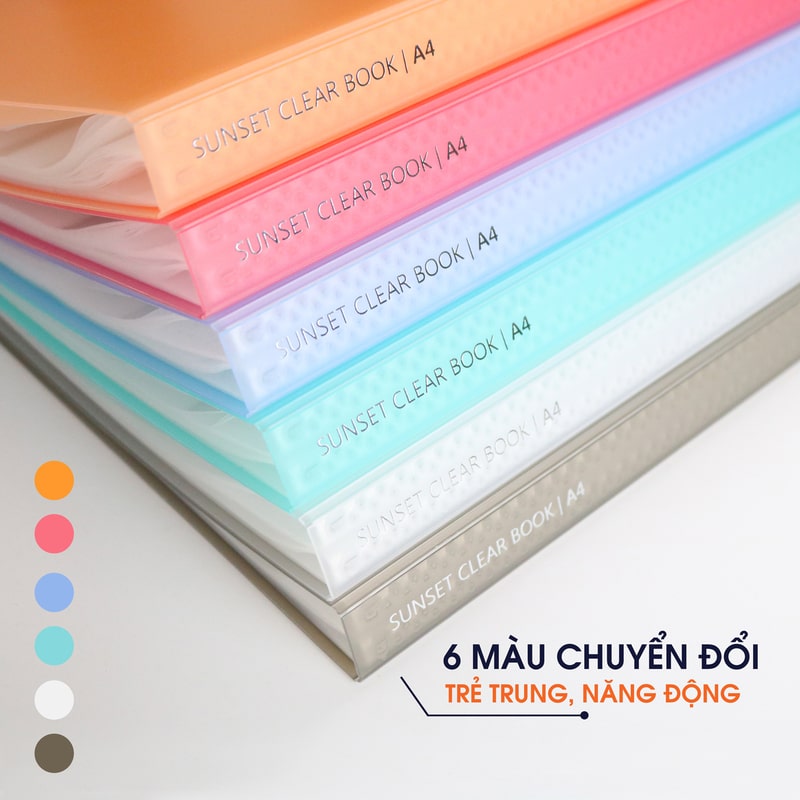Bìa Lá Sunset Đổi Màu Thông Minh
