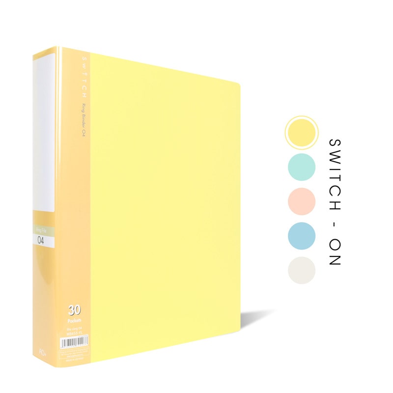 Bìa Còng A4 Kèm Túi Sơ Mi và Phân Trang