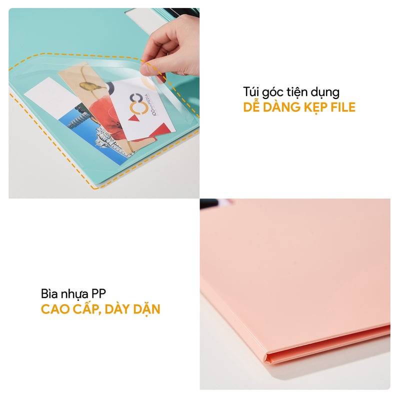 Bìa Kẹp Tài Liệu Trình Ký Ngang A4