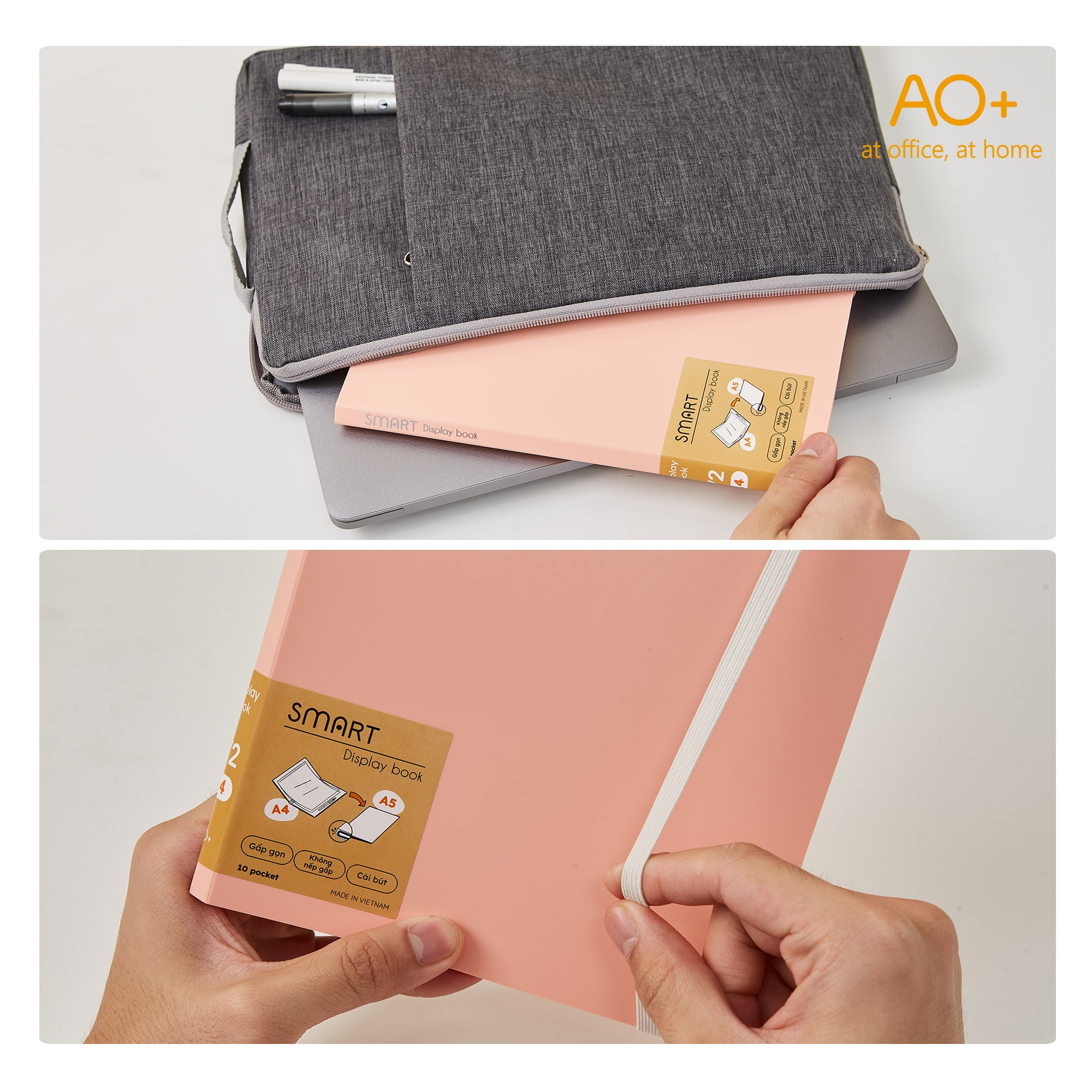 Bìa Lá Trình Ký Smart A4 Thông Minh AO+