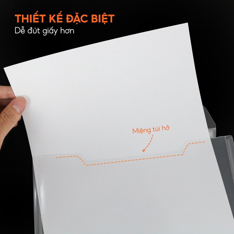 Túi đựng tài liệu A4 Dọc Clear Bag