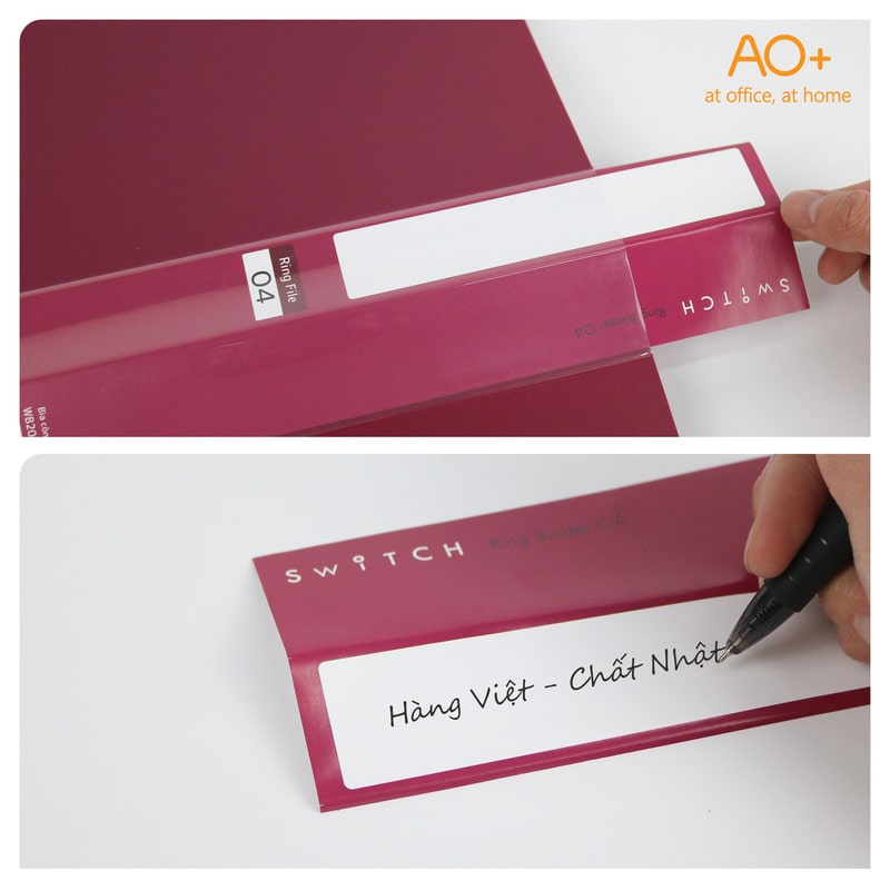 Bìa Còng Switch OFF Kèm Phân Trang, Túi Sơ Mi Lỗ