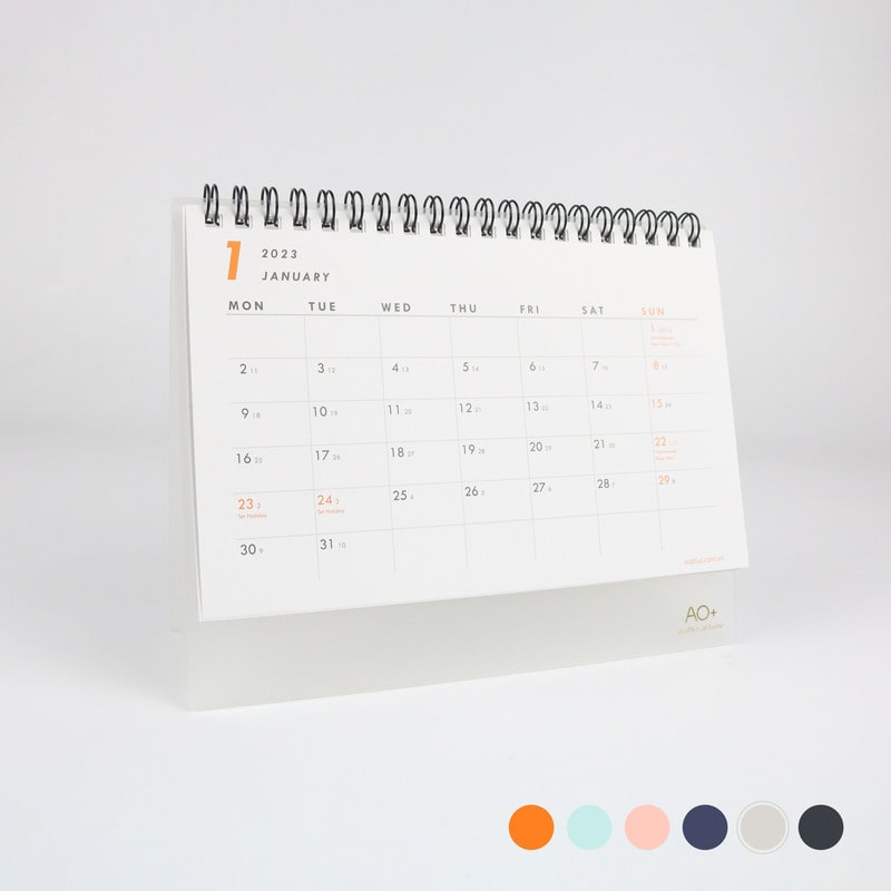 Lịch Để Bàn 2023 Tiện Lợi, Thanh Lịch 6 Màu