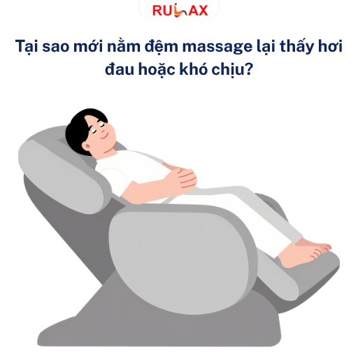Tại sao mới nằm đệm massage lại thấy hơi đau hoặc khó chịu?