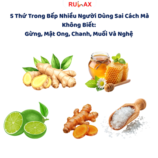 5 Thứ Trong Bếp Nhiều Người Dùng Sai Cách Mà Không Biết: Gừng, Mật Ong, Chanh, Muối Và Nghệ